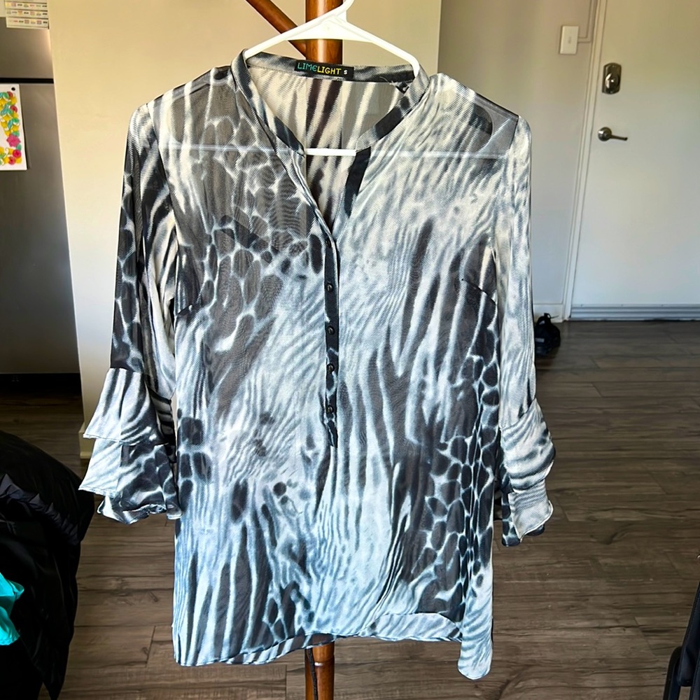 Zebra print blouse